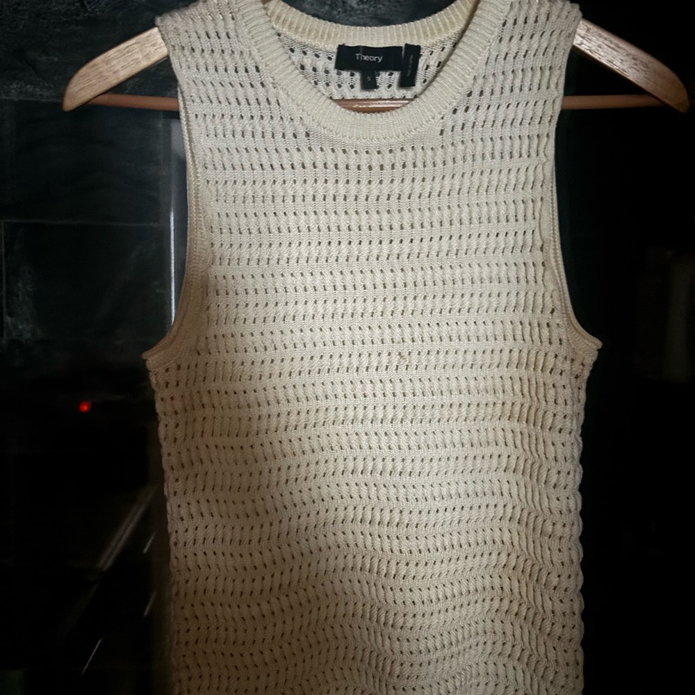 Theory Cream Knit women’s Tank